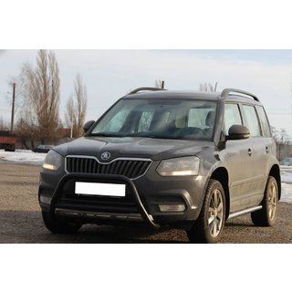 Frontbügel WT003 Schwarz Edelstahl Skoda Yeti 2009-2017 Foto 4