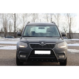 Frontbügel WT003 Schwarz Edelstahl Skoda Yeti 2009-2017 Foto 3