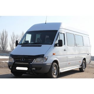 Frontschutzbügel WT003 Schwarz (Edelstahl) Mercedes Sprinter W901/902/903/904/905 1995–2006 Foto 1