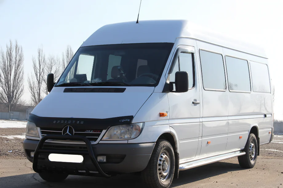 Mercedes Sprinter W901/902/903/904/905 1995–2006 Frontschutzbügel WT003 Schwarz (Edelstahl) Image