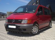 Mercedes Vito W638 1996-2003 Frontschutzbügel WT003 Schwarz (Edelstahl) Foto 3