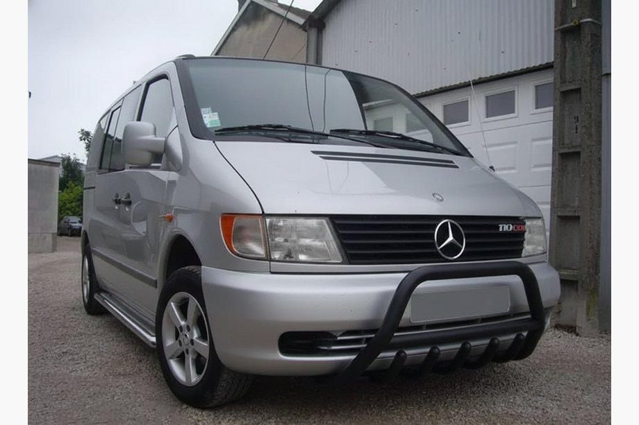 Mercedes Vito W638 1996-2003 Frontschutzbügel WT003 Schwarz (Edelstahl) Image