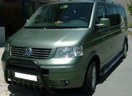 Volkswagen T5 Transporter 2003-2010 Frontschutzbügel WT003 Schwarz (Edelstahl) Foto 3