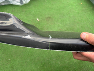 BMW 5 Series E60/E61 2003-2010 Reduzierter Frontlippenaufsatz DPT (mit Finnen, passend für M5 Hamann, Schwarz Glanz) Foto 4