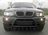 BMW X5 E53 1999–2006 Frontbügel WT003 Schwarz Edelstahl Foto 2
