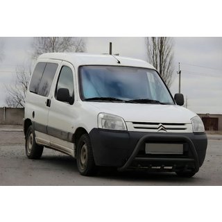 Frontbügel WT003 Schwarz Edelstahl Citroen Berlingo 1996-2008 Foto 1