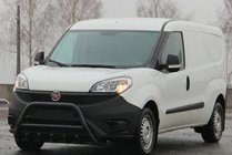 Fiat Doblo II 2010-2022 Frontschutzbügel WT003 Schwarz (Edelstahl) Foto 3