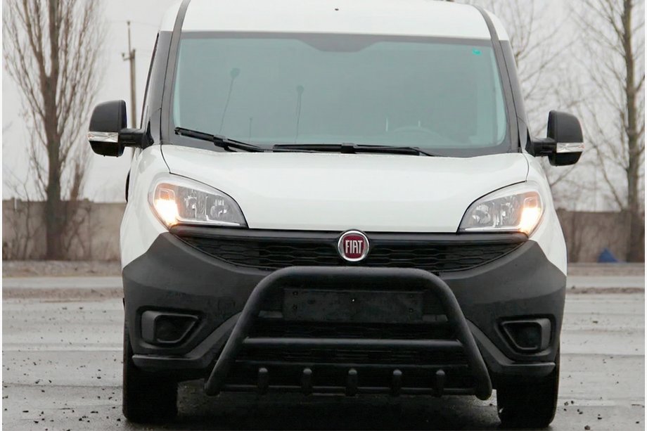 Fiat Doblo II 2010-2022 Frontschutzbügel WT003 Schwarz (Edelstahl) Image