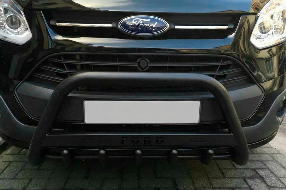 Ford Custom 2013-2022 Frontbügel WT004 Schwarz (Edelstahl) Image