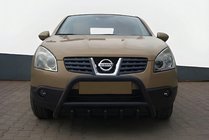 Nissan Qashqai 2010-2014 Frontbügel WT003 Schwarz Edelstahl Foto 1