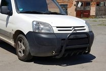 Peugeot Partner 1996-2008 Frontbügel WT003 Schwarz Edelstahl Foto 3