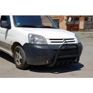 Frontbügel WT003 Schwarz Edelstahl Peugeot Partner 1996-2008 Foto 3
