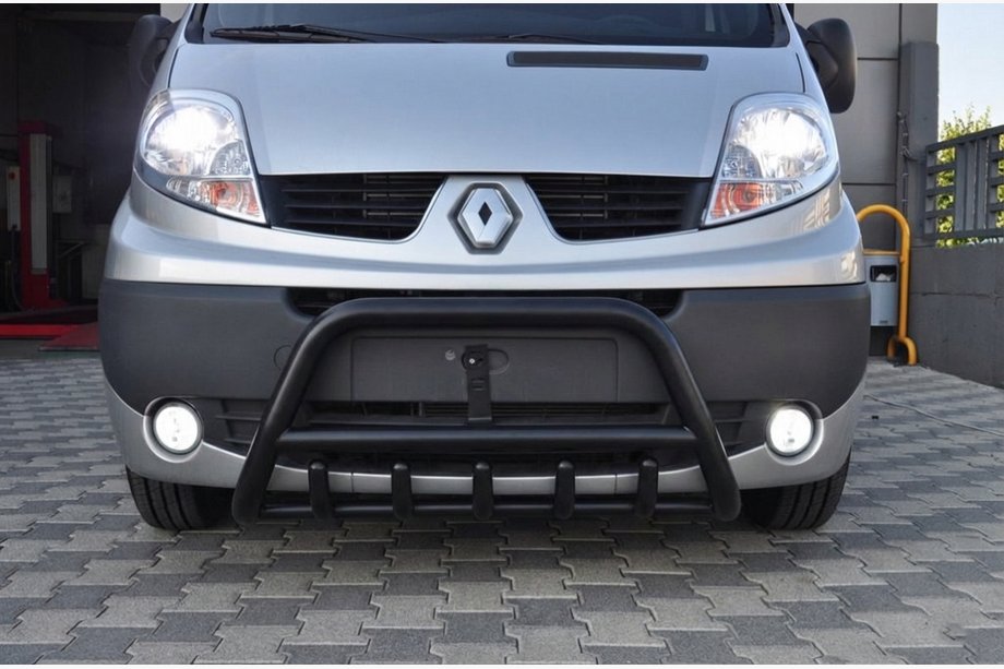Renault Trafic 2001–2015 Frontschutzbügel WT003 Schwarz (Edelstahl) Image