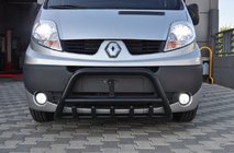 Opel Vivaro 2001–2015 Frontschutzbügel WT003 Schwarz (Edelstahl) Foto 1