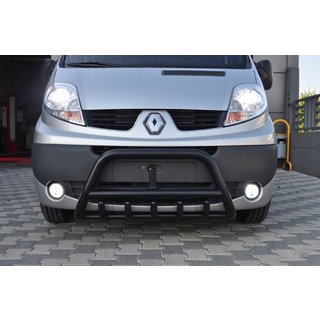 Frontschutzbügel WT003 Schwarz (Edelstahl) Opel Vivaro 2001–2015 Foto 1