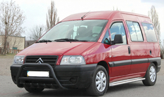 Citroen Jumpy 1996-2007 Frontbügel WT003 Schwarz Edelstahl Foto 1
