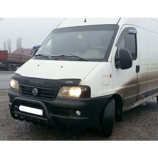 Frontschutzbügel WT003 Schwarz (Edelstahl) Citroen Jumper 1995-2006 Foto 3