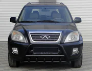 Chery Tiggo 1 2005-2016 Frontbügel WT003 Schwarz Edelstahl Foto 1
