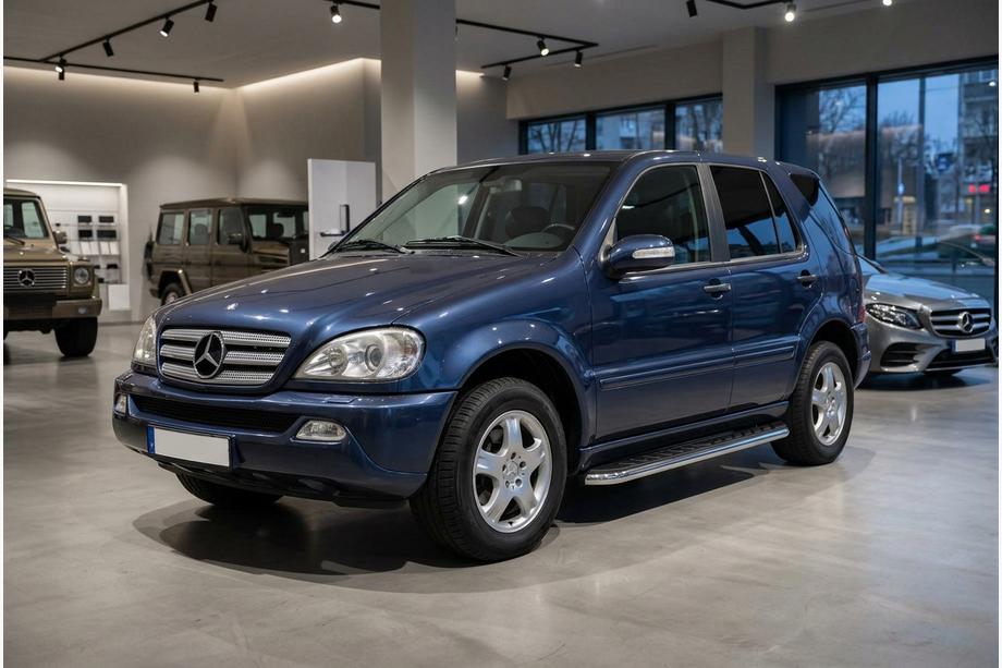 Mercedes ML W163 1997-2005 Trittbretter Maydos V1 (2 Stk., Aluminium & Edelstahl) Image