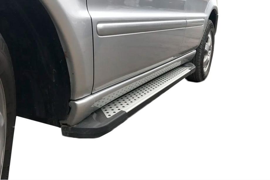 Mercedes ML W163 1997-2005 Trittbretter Allmond Grey (2 Stk., Aluminium) Image
