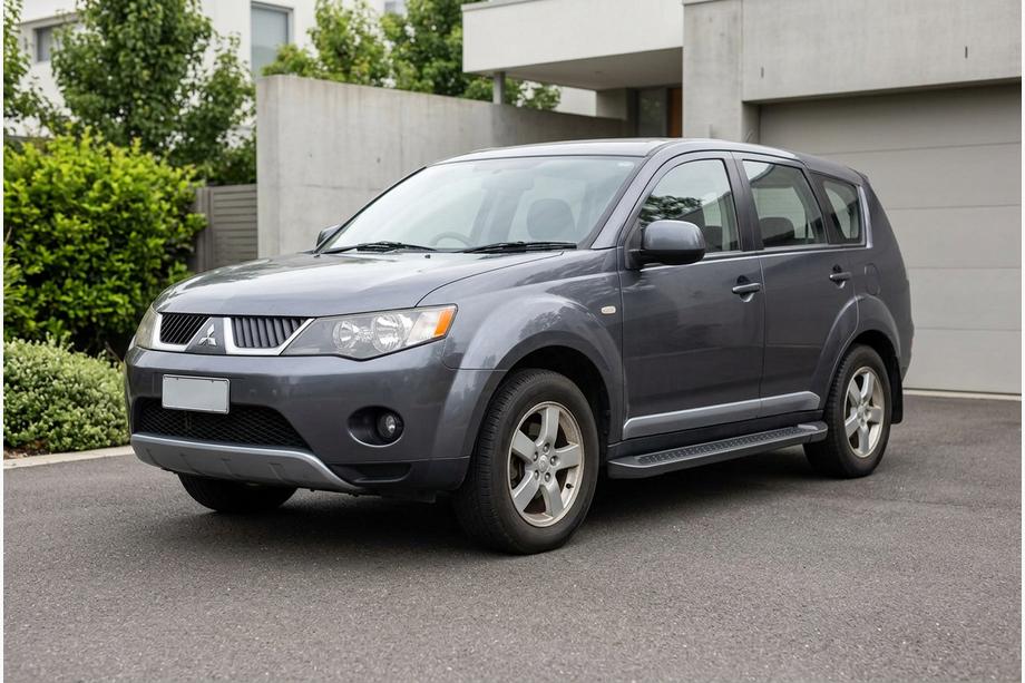 Mitsubishi Outlander 2006-2012 Trittbretter Allmond Black (2 Stk., Aluminium) Image