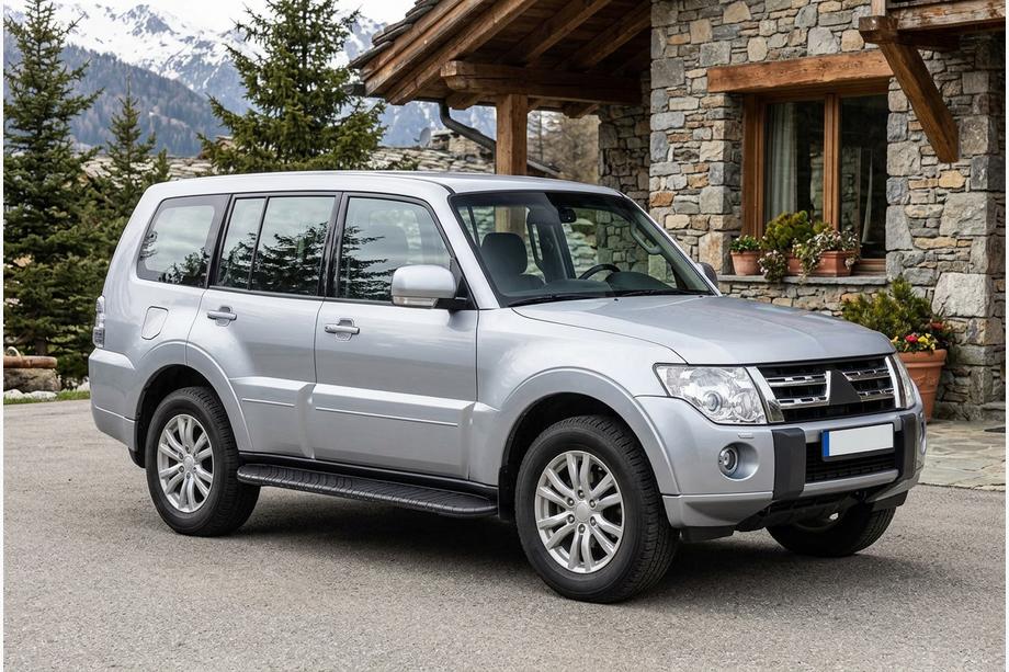 Mitsubishi Pajero Wagon IV 2006-2021 Seitenschweller Bosphorus Black (2 Stk., Aluminium) Image