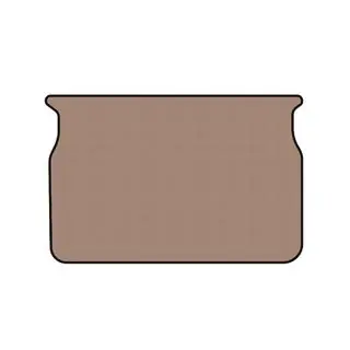 Gummimatte für Kofferraum Carsuit (Schrägheck, 5-türig, beige) Foto 1