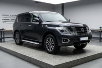 Nissan Patrol Y62 2010-2024 Trittbretter Allmond Grey (2 Stk., Aluminium) Foto 1