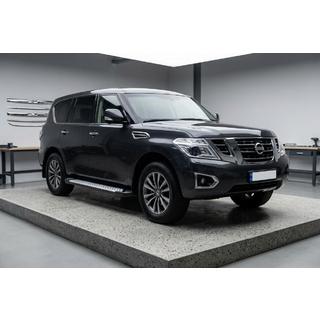 Trittbretter Allmond Grey (2 Stk., Aluminium) Nissan Patrol Y62 2010-2024 Foto 1