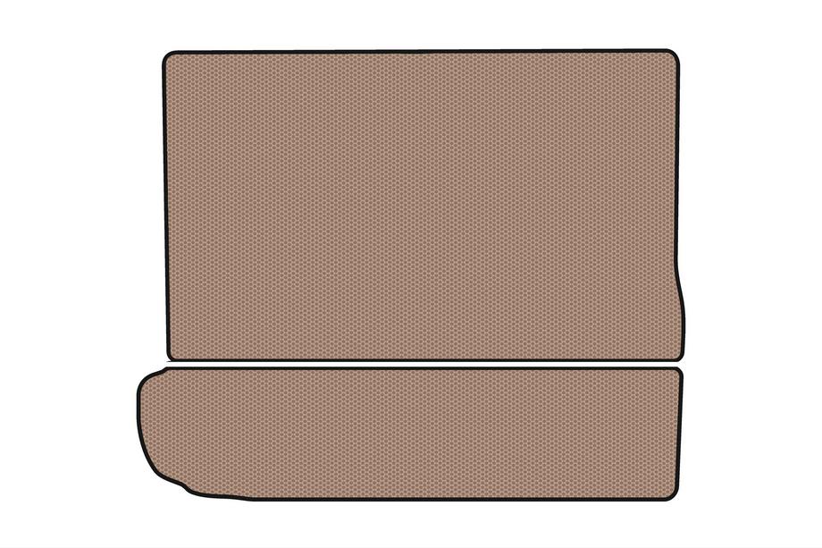 Citroen C-4 Picasso 2013–2022 Gummimatte für Kofferraum Carsuit (3. Reihe umgeklappt, beige) Foto 1
