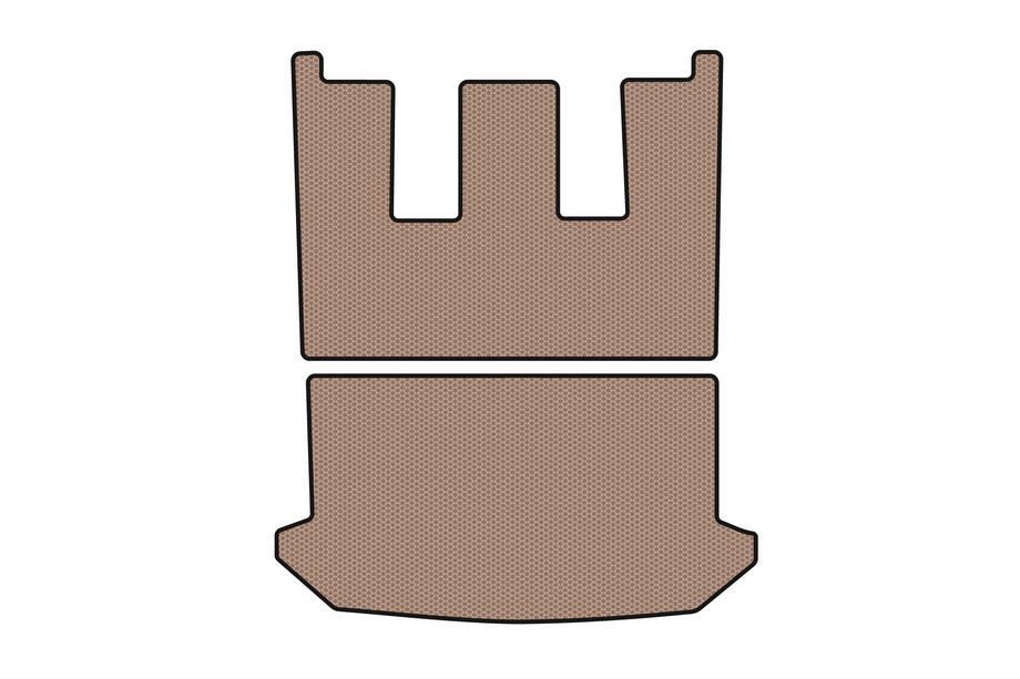 Citroen C-8 2002-2014 Gummimatte für Kofferraum Carsuit V1 (Beige) Foto 1