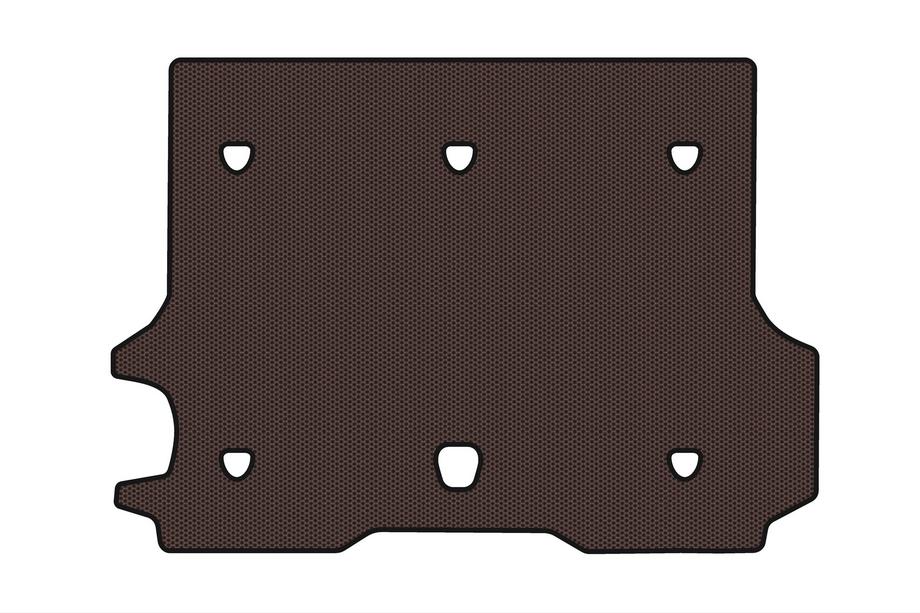Chevrolet Trailblazer 2002-2012 Gummimatte für Kofferraum Carsuit (Braun) Foto 1