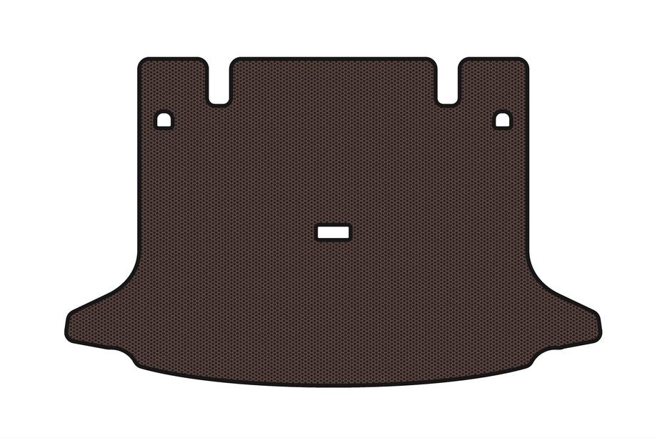 Dacia Logan I 2005-2008 Gummimatte für Kofferraum Carsuit (SW, 7-Sitzer, braun) Foto 1