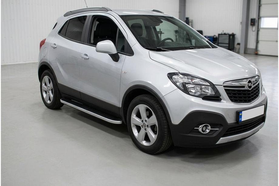 Opel Mokka 2012-2021 Seitenschweller Tayga Grey (2 Stk., Aluminium) Image