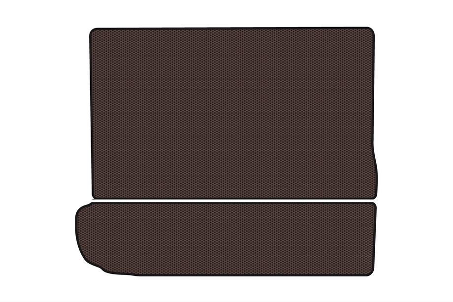 Citroen C-4 Picasso 2013–2022 Gummimatte für Kofferraum Carsuit (3. Reihe umgeklappt, braun) Foto 1