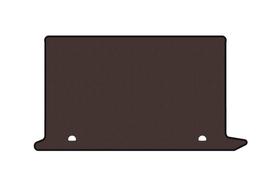 Fiat Doblo II 2010-2022 Gummimatte für Kofferraum Carsuit V2 (Braun) Foto 1
