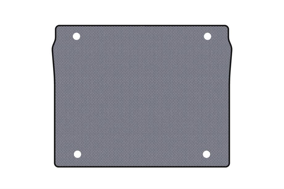 Fiat Doblo II 2010-2022 Gummimatte für Kofferraum Carsuit (5-Sitzer/Kurzer Radstand, grau) Foto 1