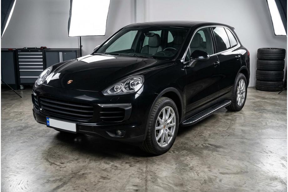 Porsche Cayenne 2010-2017 Seitenschweller Bosphorus Black (2 Stk., Aluminium) Image
