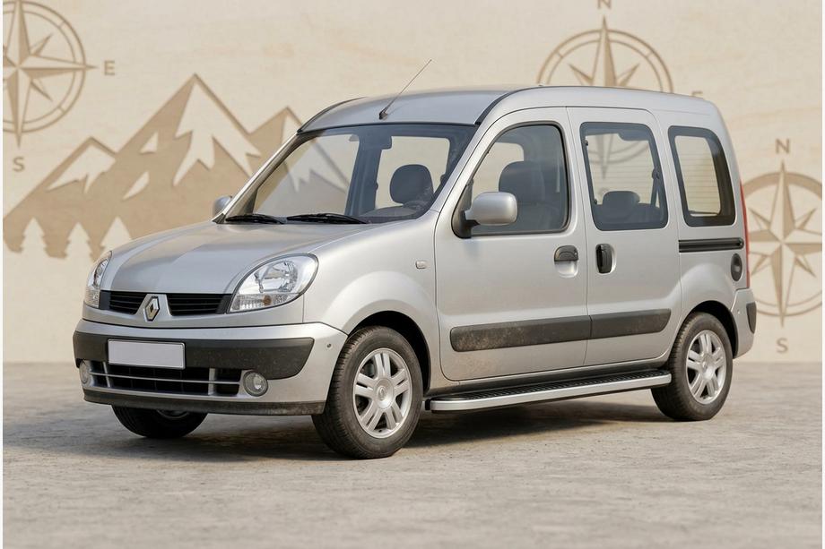 Renault Kangoo 1998-2008 Seitenschweller Tayga Grey (2 Stk., Aluminium) Image