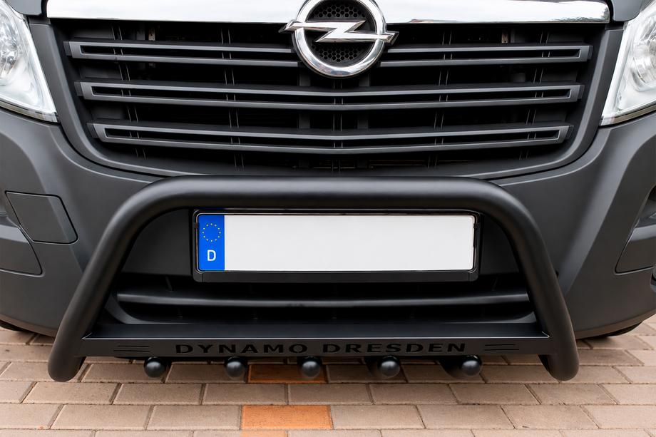 Opel Movano 2021- Frontbügel WT004 Schwarz (Edelstahl) Image