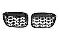 BMW X4 G02 2018- Nieren Diamond Black (2018-2021, schwarzer Rahmen) Foto 5
