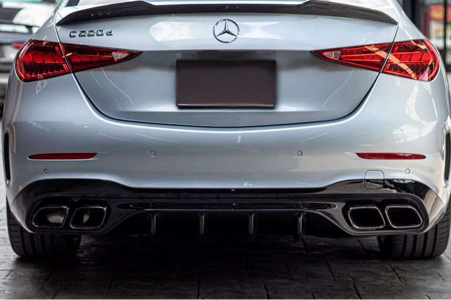 Mercedes C-class W206 2022- Heckdiffusor mit Endrohren (Design AMG C63) Image