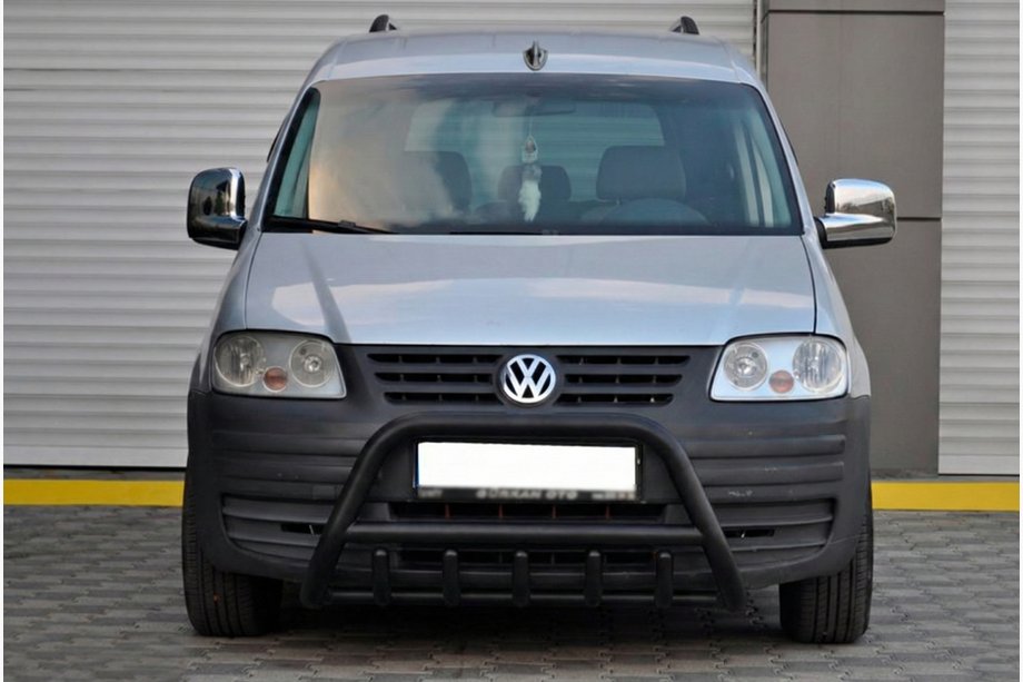 Volkswagen Caddy 2004-2010 Frontbügel WT003 Schwarz Edelstahl Image