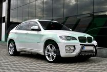BMW X6 E71 2008–2014 Frontbügel WT003 Schwarz Edelstahl Foto 3