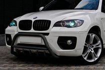 BMW X6 E71 2008–2014 Frontbügel WT003 Schwarz Edelstahl Foto 1