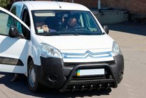 Citroen Berlingo 2008-2018 Frontbügel WT004 Schwarz (Edelstahl) Foto 3