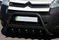 Citroen Berlingo 2008-2018 Frontbügel WT004 Schwarz (Edelstahl) Foto 1