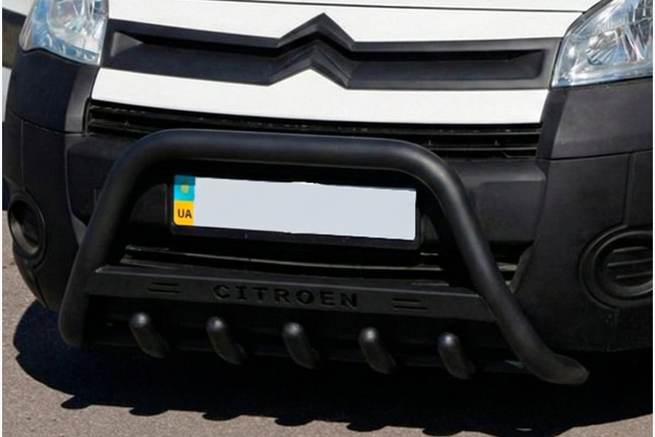 Citroen Berlingo 2008-2018 Frontbügel WT004 Schwarz (Edelstahl) Image