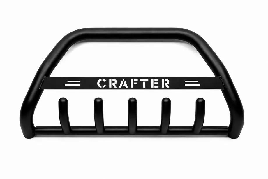 Volkswagen Crafter 2006-2016 Frontbügel WT004 Schwarz (Edelstahl) Image