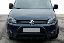 Volkswagen Caddy 2010-2015 Frontbügel WT003 Schwarz Edelstahl Foto 2